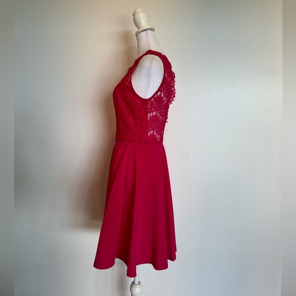 Claudie Pierlot Hot Pink Lace Dress - Size EU 38/US 8 - Picture 3 of 8